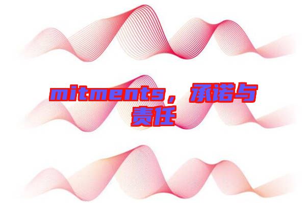mitments，承諾與責(zé)任
