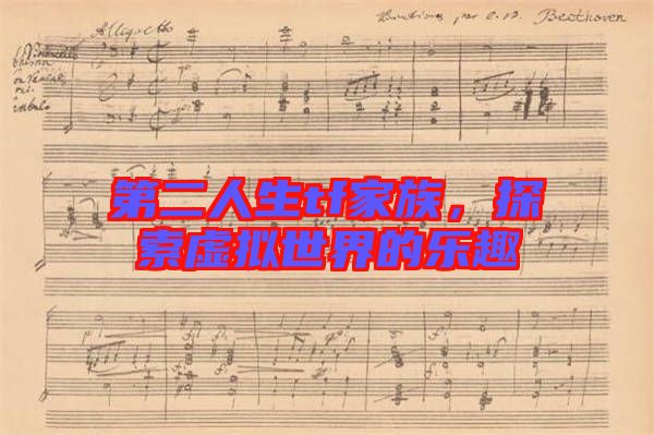 第二人生tf家族，探索虛擬世界的樂趣