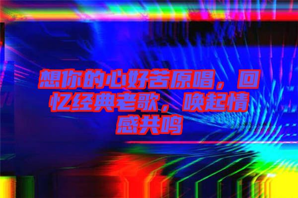 想你的心好苦原唱，回憶經(jīng)典老歌，喚起情感共鳴