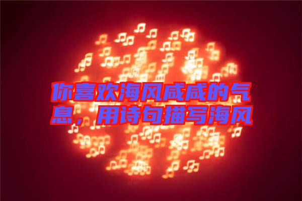 你喜歡海風(fēng)咸咸的氣息，用詩句描寫海風(fēng)