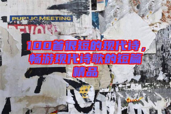 100首很短的現(xiàn)代詩，暢游現(xiàn)代詩歌的短篇精品