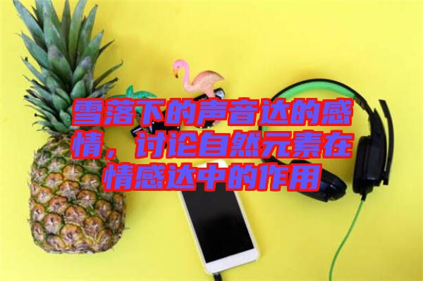 雪落下的聲音達的感情，討論自然元素在情感達中的作用