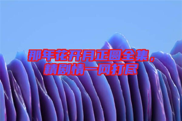 那年花開月正圓全集，精劇情一網(wǎng)打盡